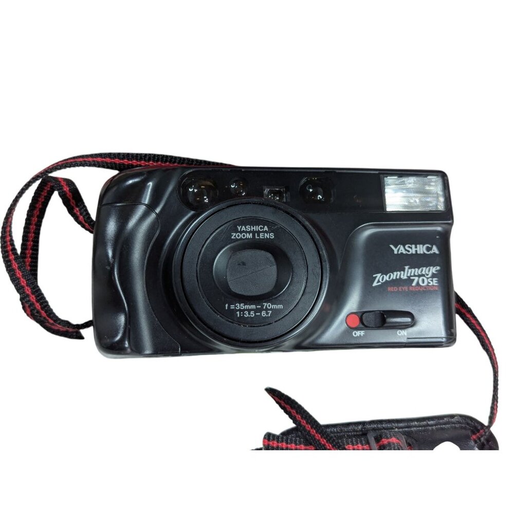 Yashica ZoomImage 70SE 35mm Film Camera Black With Zoom Lens & Strap